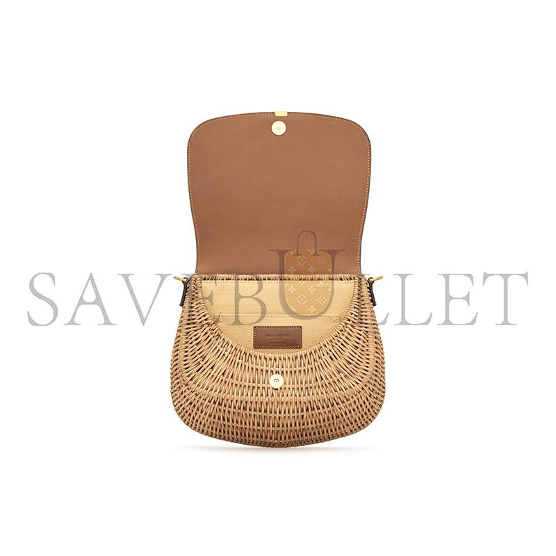 YSL MINI VOLTAIRE TOP HANDLE BAG IN OSIER 838062GF03J2080 (21*23*9cm)